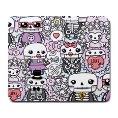 Kawaii Graffiti And Cute Doodles Large Mousepads by Nexatart