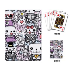 Kawaii Graffiti And Cute Doodles Playing Card by Nexatart