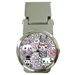 Kawaii Graffiti And Cute Doodles Money Clip Watches by Nexatart