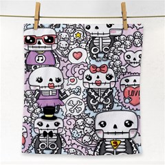 Kawaii Graffiti And Cute Doodles Face Towel by Nexatart