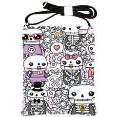 Kawaii Graffiti And Cute Doodles Shoulder Sling Bags by Nexatart