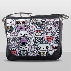 Kawaii Graffiti And Cute Doodles Messenger Bags by Nexatart