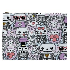 Kawaii Graffiti And Cute Doodles Cosmetic Bag (xxl)  by Nexatart