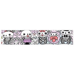 Kawaii Graffiti And Cute Doodles Flano Scarf (small) by Nexatart