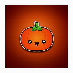 Simple Orange Pumpkin Cute Halloween Medium Glasses Cloth by Nexatart