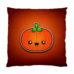 Simple Orange Pumpkin Cute Halloween Standard Cushion Case (two Sides) by Nexatart