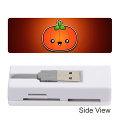 Simple Orange Pumpkin Cute Halloween Memory Card Reader (stick)  by Nexatart