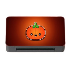 Simple Orange Pumpkin Cute Halloween Memory Card Reader With Cf by Nexatart