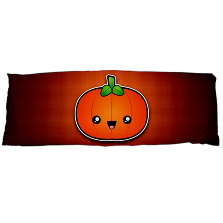 Simple Orange Pumpkin Cute Halloween Body Pillow Case (Dakimakura)