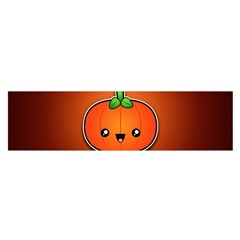 Simple Orange Pumpkin Cute Halloween Satin Scarf (oblong) by Nexatart