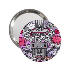 0 Sad War Kawaii Doodle 2 25  Handbag Mirrors by Nexatart