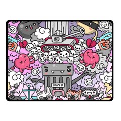 0 Sad War Kawaii Doodle Fleece Blanket (small) by Nexatart