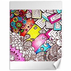 Beautiful Colorful Doodle Canvas 36  X 48   by Nexatart