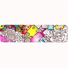 Beautiful Colorful Doodle Large Bar Mats by Nexatart