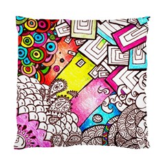 Beautiful Colorful Doodle Standard Cushion Case (two Sides) by Nexatart