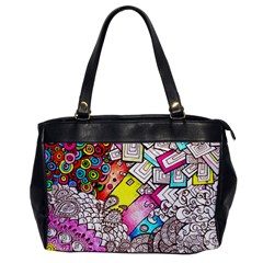 Beautiful Colorful Doodle Office Handbags by Nexatart