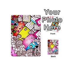 Beautiful Colorful Doodle Playing Cards 54 (mini)  by Nexatart