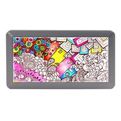 Beautiful Colorful Doodle Memory Card Reader (mini) by Nexatart