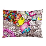 Beautiful Colorful Doodle Pillow Case (Two Sides) Back