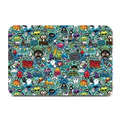 Colorful Drawings Pattern Plate Mats by Nexatart