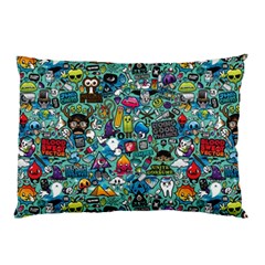 Colorful Drawings Pattern Pillow Case by Nexatart