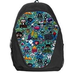 Colorful Drawings Pattern Backpack Bag by Nexatart