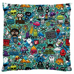 Colorful Drawings Pattern Standard Flano Cushion Case (one Side) by Nexatart