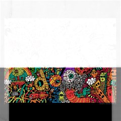 Monsters Colorful Doodle Rectangular Jigsaw Puzzl by Nexatart