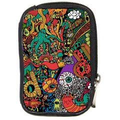 Monsters Colorful Doodle Compact Camera Cases by Nexatart