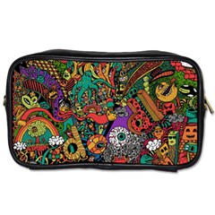 Monsters Colorful Doodle Toiletries Bags 2-side by Nexatart