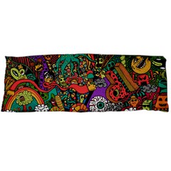 Monsters Colorful Doodle Body Pillow Case (dakimakura) by Nexatart