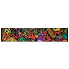 Monsters Colorful Doodle Flano Scarf (small) by Nexatart