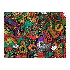 Monsters Colorful Doodle Double Sided Flano Blanket (mini)  by Nexatart