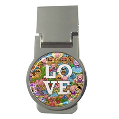 Doodle Art Love Doodles Money Clips (round)  by Nexatart