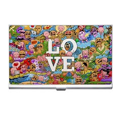 Doodle Art Love Doodles Business Card Holders by Nexatart