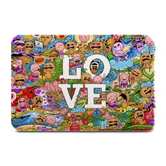 Doodle Art Love Doodles Plate Mats by Nexatart