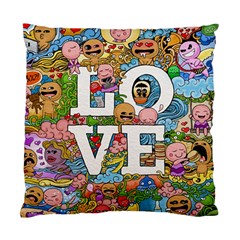 Doodle Art Love Doodles Standard Cushion Case (one Side) by Nexatart