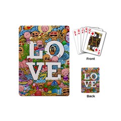 Doodle Art Love Doodles Playing Cards (mini)  by Nexatart