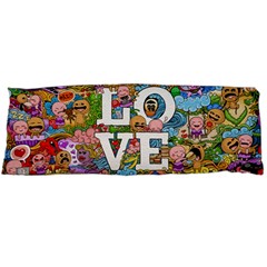 Doodle Art Love Doodles Body Pillow Case (dakimakura) by Nexatart