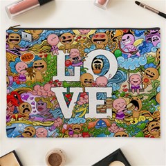 Doodle Art Love Doodles Cosmetic Bag (xxxl)  by Nexatart