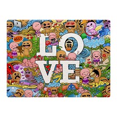 Doodle Art Love Doodles Double Sided Flano Blanket (mini)  by Nexatart