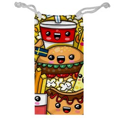 Cute Food Wallpaper Picture Jewelry Bag by Nexatart