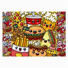 Cute Food Wallpaper Picture Large Glasses Cloth (2-side) by Nexatart