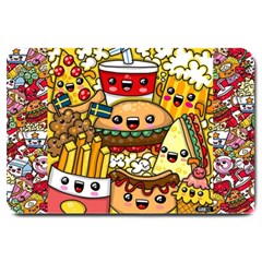 Cute Food Wallpaper Picture Large Doormat  by Nexatart