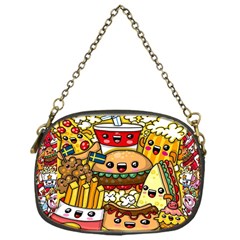 Cute Food Wallpaper Picture Chain Purses (one Side)  by Nexatart