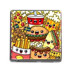 Cute Food Wallpaper Picture Memory Card Reader (square) by Nexatart