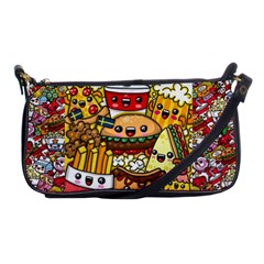 Cute Food Wallpaper Picture Shoulder Clutch Bags by Nexatart