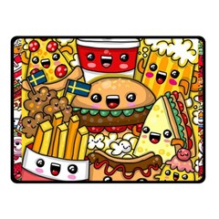 Cute Food Wallpaper Picture Fleece Blanket (small) by Nexatart