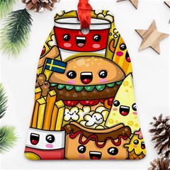 Cute Food Wallpaper Picture Ornament (bell) by Nexatart