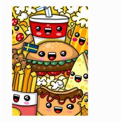 Cute Food Wallpaper Picture Small Garden Flag (two Sides) by Nexatart